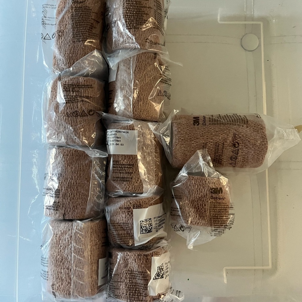 3M Coban Tan. Assorted sizes.
